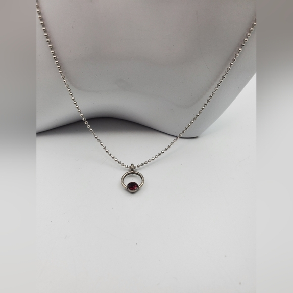 Crimson ruby essence‎ necklace N1608